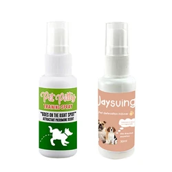 Orinal con pulverizador para perro y gato, entrenador Corrector para orinar en punto fijo, Ayuda de entrenamiento para orinar, 30ml