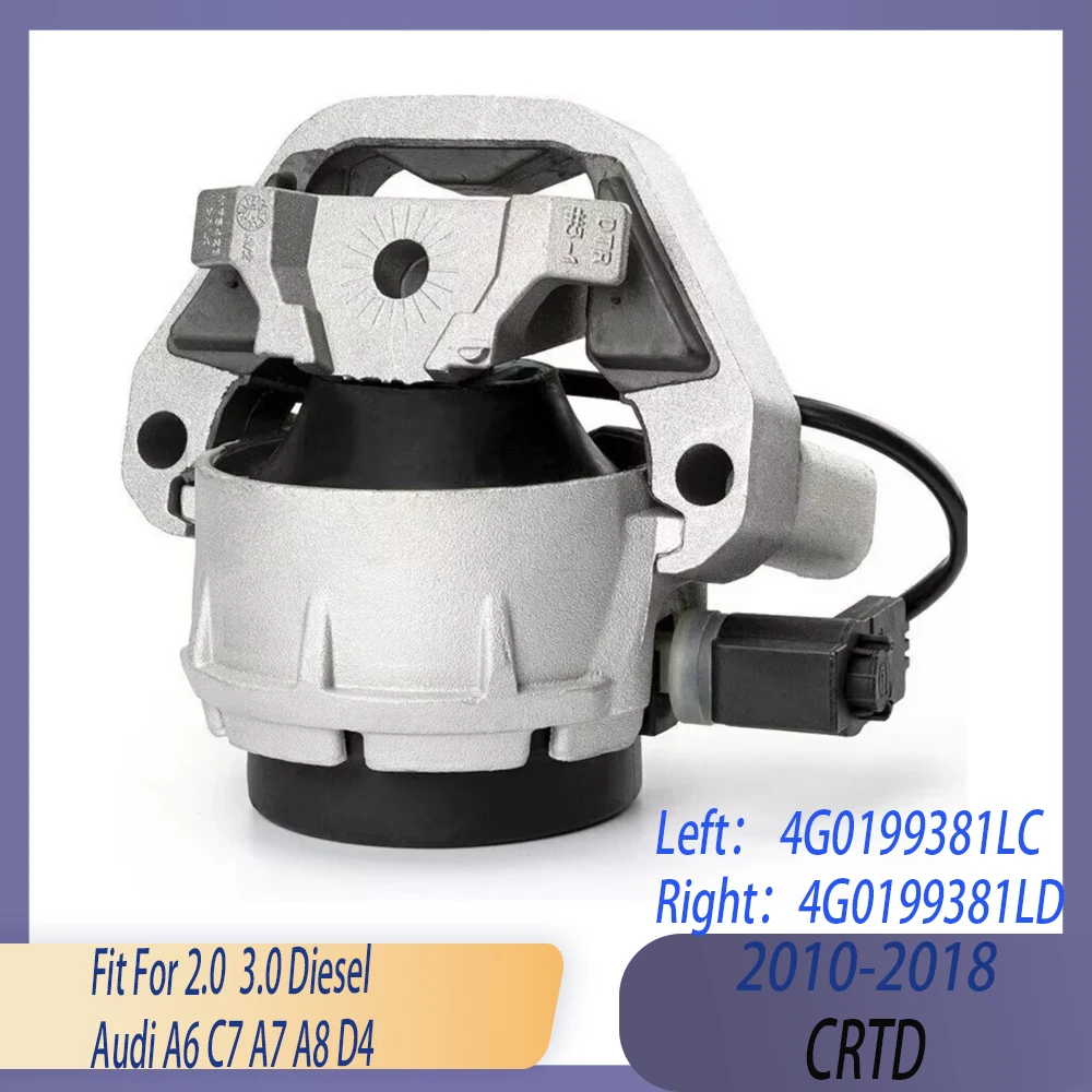 3x Engine Motor Gearbox Mount Bracket Left or Right Fit 2.0 3.0 L 10-18 For Audi A6 C7 A7 A8 D4 3.0T 4G0199381LC 4G0199381LD TDI