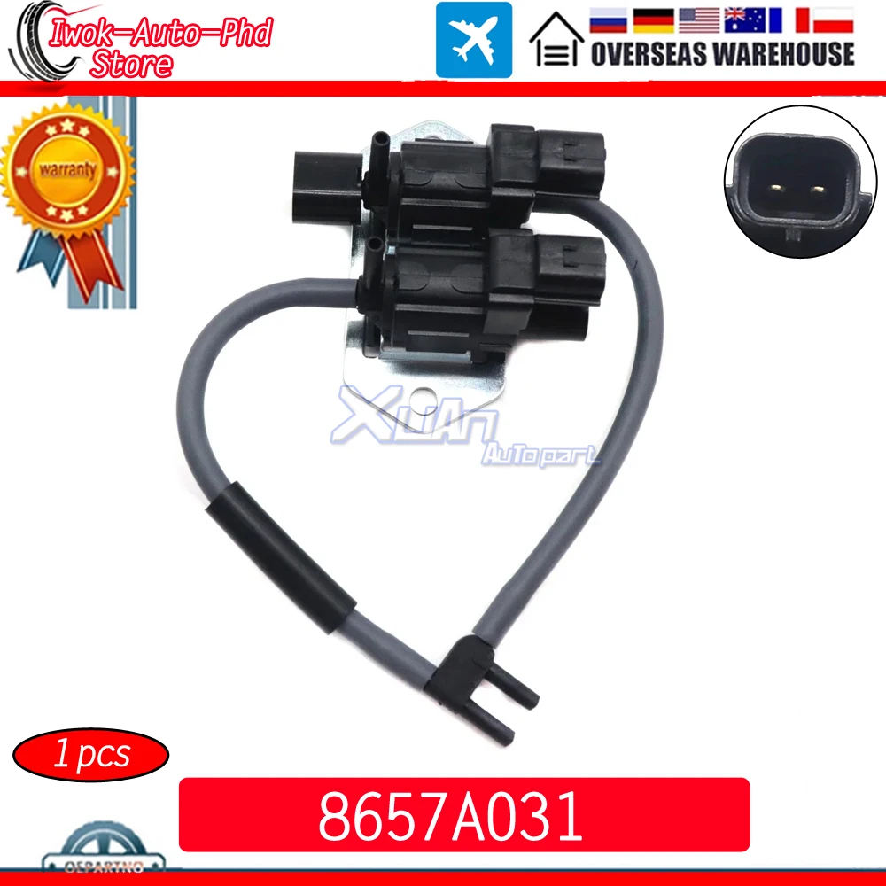 XUAN Front Wheel Vacuum Switch Solenoid Valve 8657A031 For Mitsubishi 4WD Pajero Montero Shogun 4th IV 06-14 Challenger 07-15