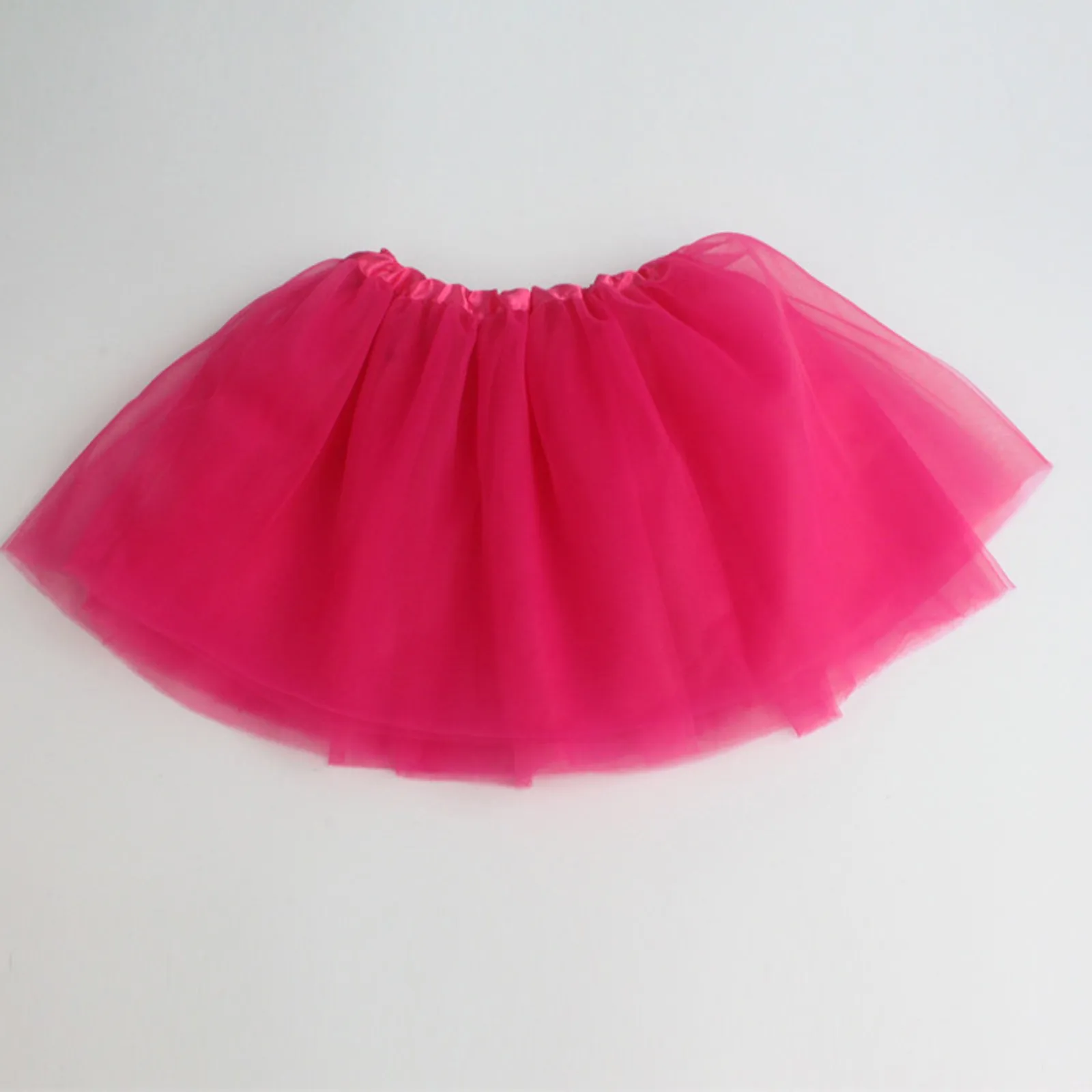 Short Transparent Ballet Multicolor Girls Tulle Petticoat Skirts Elastic 3 Layers Womens Kids Tutu Rockabilly Skirt Underskirt