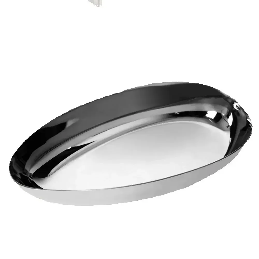 Luxury Creative Snack Dish Stainless Steel Nuts Dried Dim Sum Candy Fruit Coffee Table Storage Household Living Room Decoration