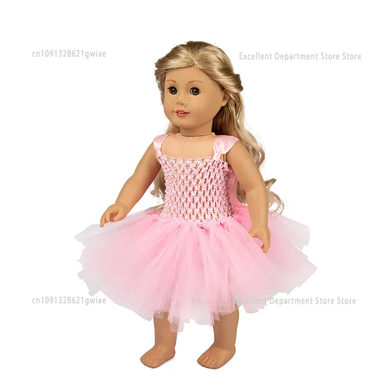 18 Inch Dress Reborn Doll Clothes Suitable for American Baby Newborn Doll Party Reunion Skirt Children Girl Birthday Gift