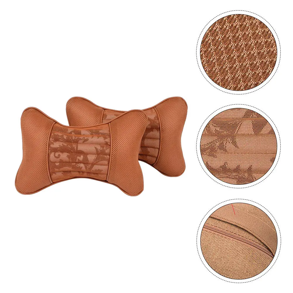 1Pair Neck Rest Pillow High Density Memory Foam Neck Support Pillow Universal Car Headrest Protector for Office