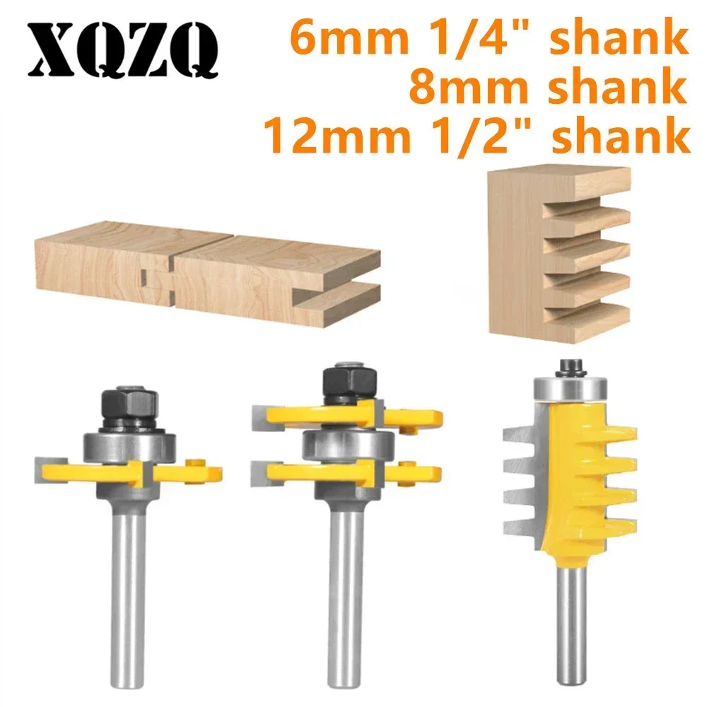 

Хвостовик 6 мм 6,35 мм 8 мм 12 мм 12,7 мм 3 шт. соединительные биты T & G в сборе биты маршрутизатор деревообрабатывающие фрезы для деревянной биты торцевая фреза инструменты