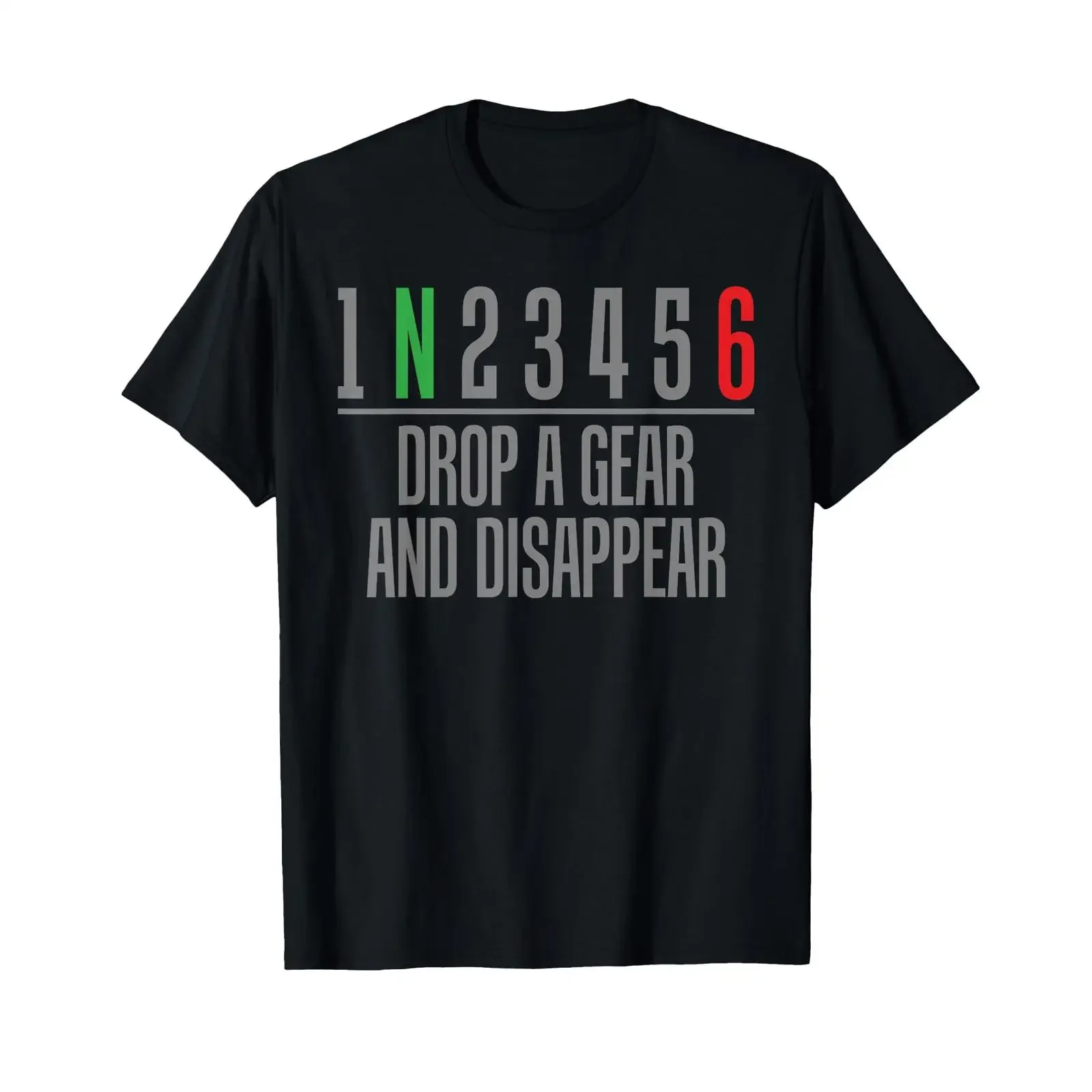 Motorcycle T Shirt Drop A Gear Disappear Biker Men  vintage Washed Slightly fashion Unisex Stretched Soft Casual homme