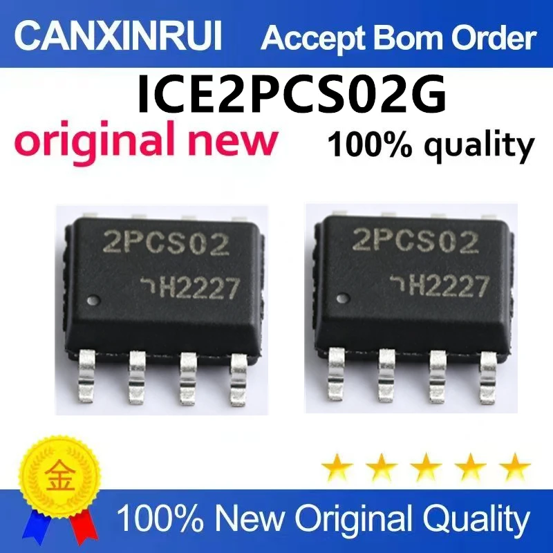 (5pcs-100pcs)Brand new original ICE2PCS02G package SOP8 silk screen 2PCS02 power management integrated circuit chip