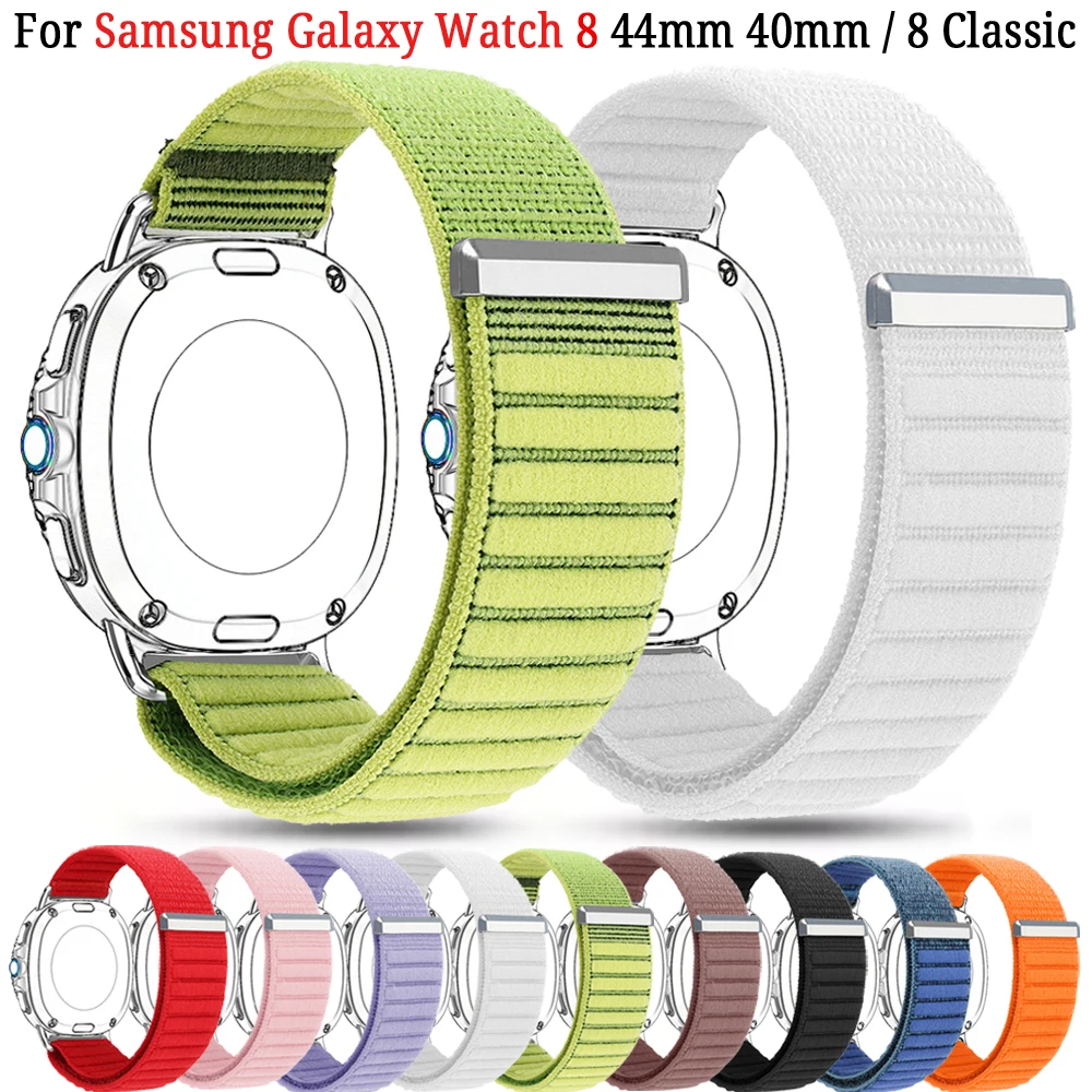 

Для Samsung Galaxy Watch 8 40/44 мм классический нейлоновый ремешок для часов Correa сменный браслет для часов 8 Classic 44 мм смарт-браслет