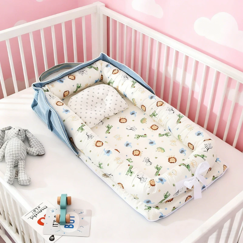 

2026 New Baby Cribs Soft Baby Nest Easy To Carry Travel Baby Beds Sleeping Accessories