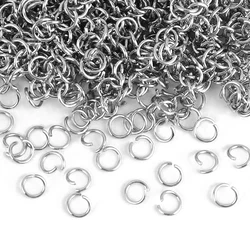 100-200pcs Stainless Steel Open Jump Rings Split Rings Connectors For DIY Jewelry Making Supplies Accessories Wholesale