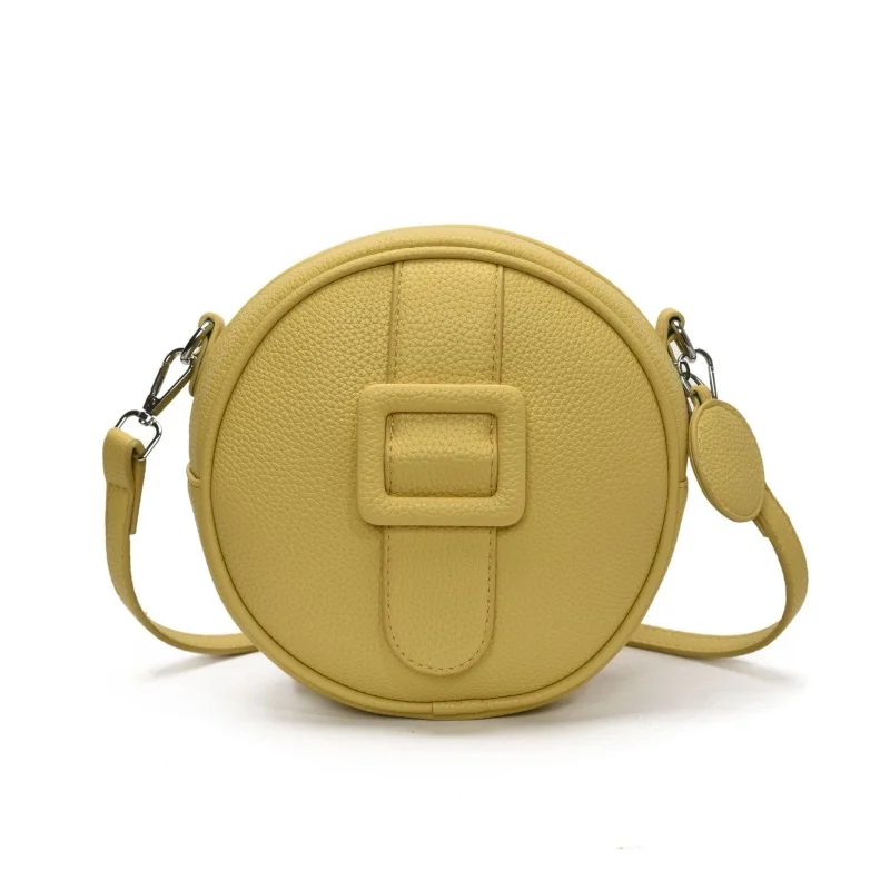 

PU Leather Casual Crossbody Bags for Women Ladies Luxury Designer Round Handbag Female Trend Phone Bag Purse