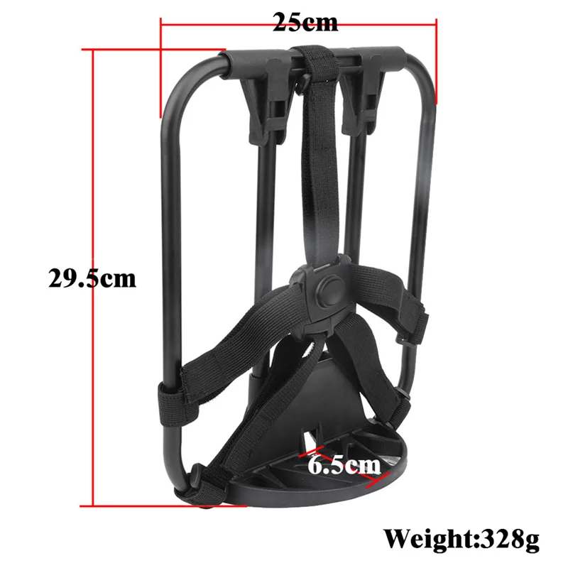 N38R_S-Bag Bracket for Brompton Folding Bikes Carrier Frame,Vertical