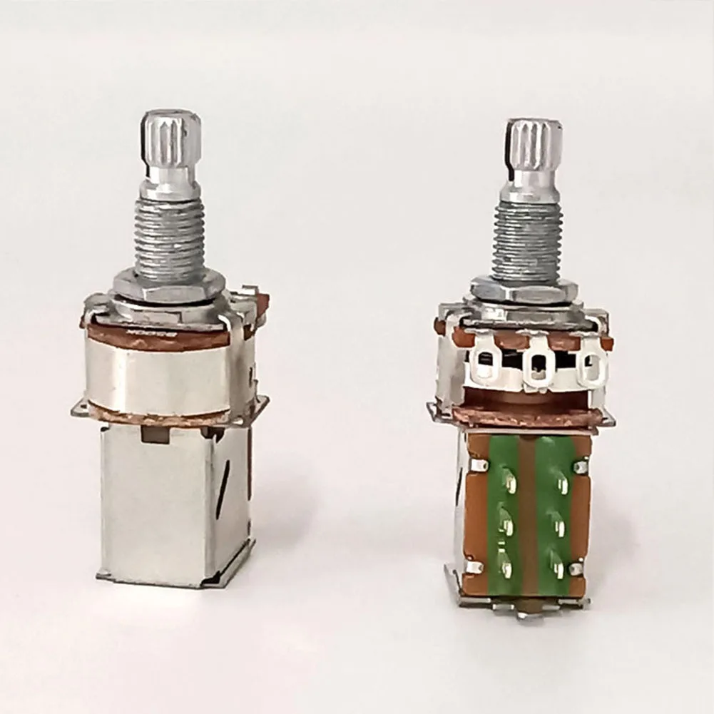 Volume Push Pull Pot Potentiometer A500K/B500K/A250K/B250K Guitar Potentiometer Replacement Push Push Potentiometer Guitar Parts