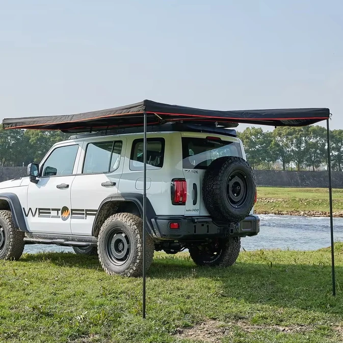 

WEIER 270 Degree Side Awning Aluminum Rooftop Tent Polyester Awning Tent 270 Degree Aluminum Tent