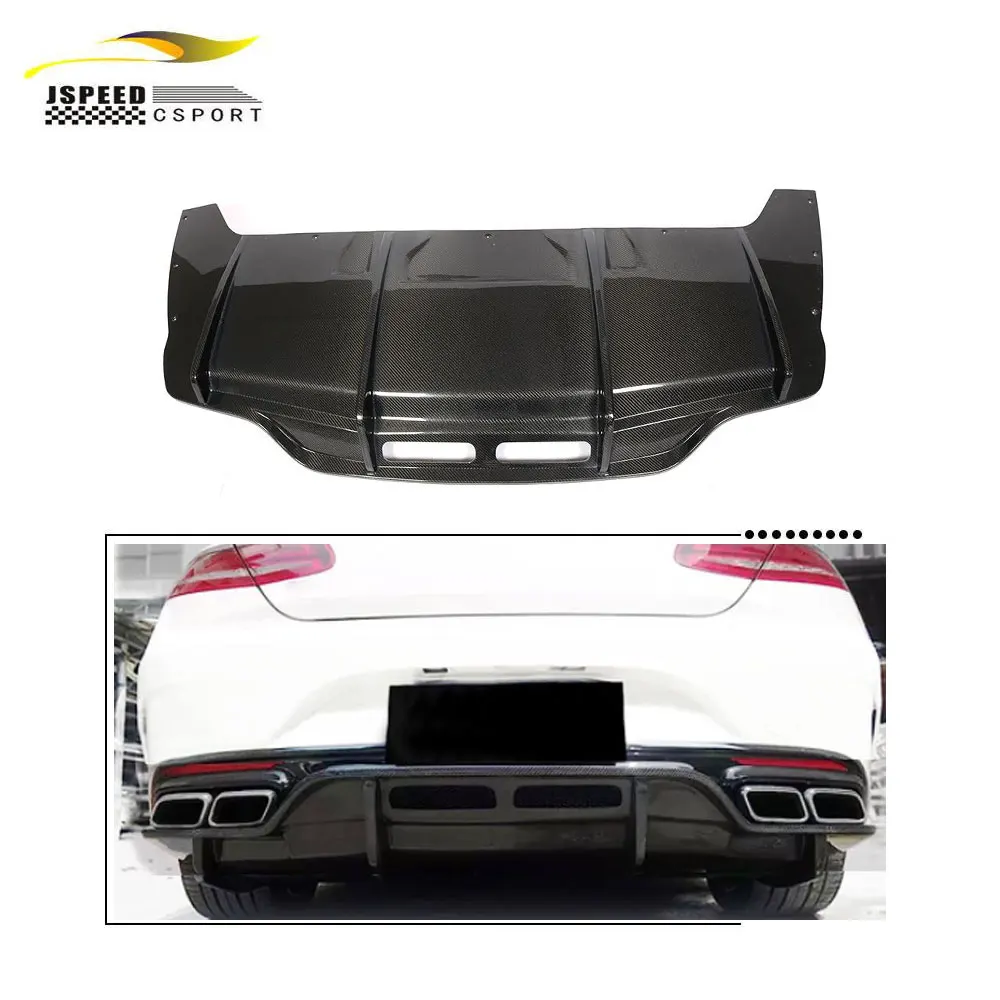

Suitable for JCSPORTLINE carbon fiber S500 S550 rear diffuser lip, Suitable for Mercedes-Benz S-Class S500 S550 two-door sedans