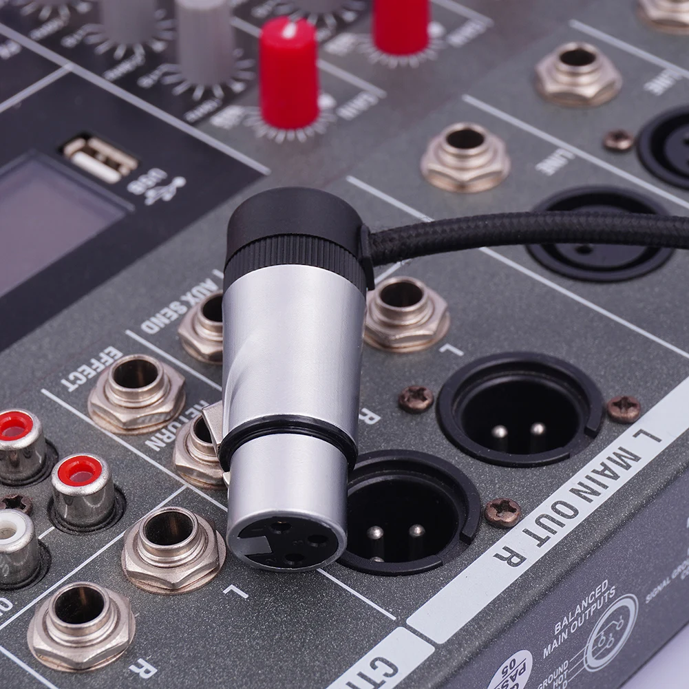 2/4PCS Male/Female XLR Audio Plug Durable Adjustable 90° Angle XLR Connector Plug Audio Mic Microphone DMX Plug Jack Socket