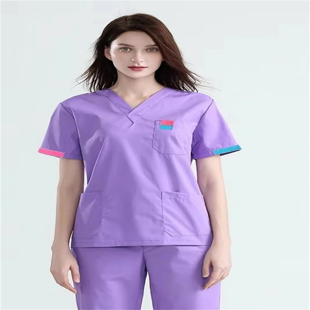 Robes d'isolation à manches courtes pour salle d'opération pour femmes, vêtements générateurs pour le lavage des mains, médecins et infirmières, nouveaux vêtements