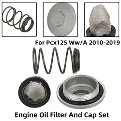 Engine Oil Filter Drain Plug Bolt Cap Cover Set For Pcx 125 Ww125ex2 2010-2011 For Pcx125 Ww/A For Honda Scooter Accessories