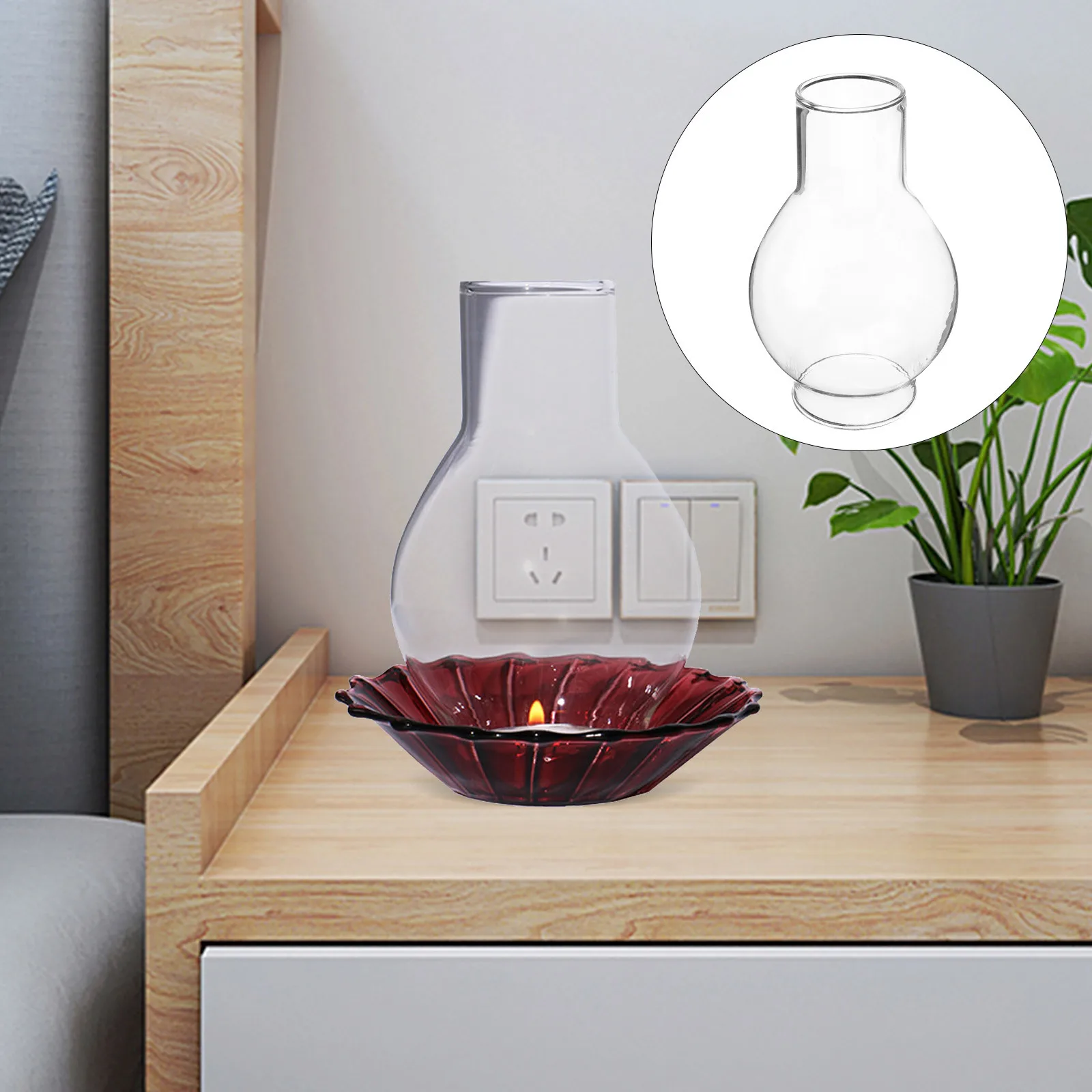 

Tube Decorative Cover Sleeve Taper Pillar Clear Holders Glass Tealight Tubes Candlestick