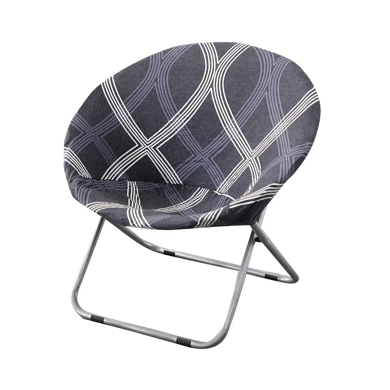 Printed Covers Chair Washable Moon Camping Saucer Stretch Folding Round Seat Protector Stretchable Cover