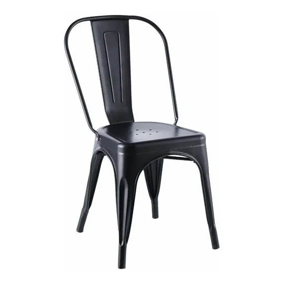 Gardenlife Industrial Reinforced Steel Black Tolix Chair