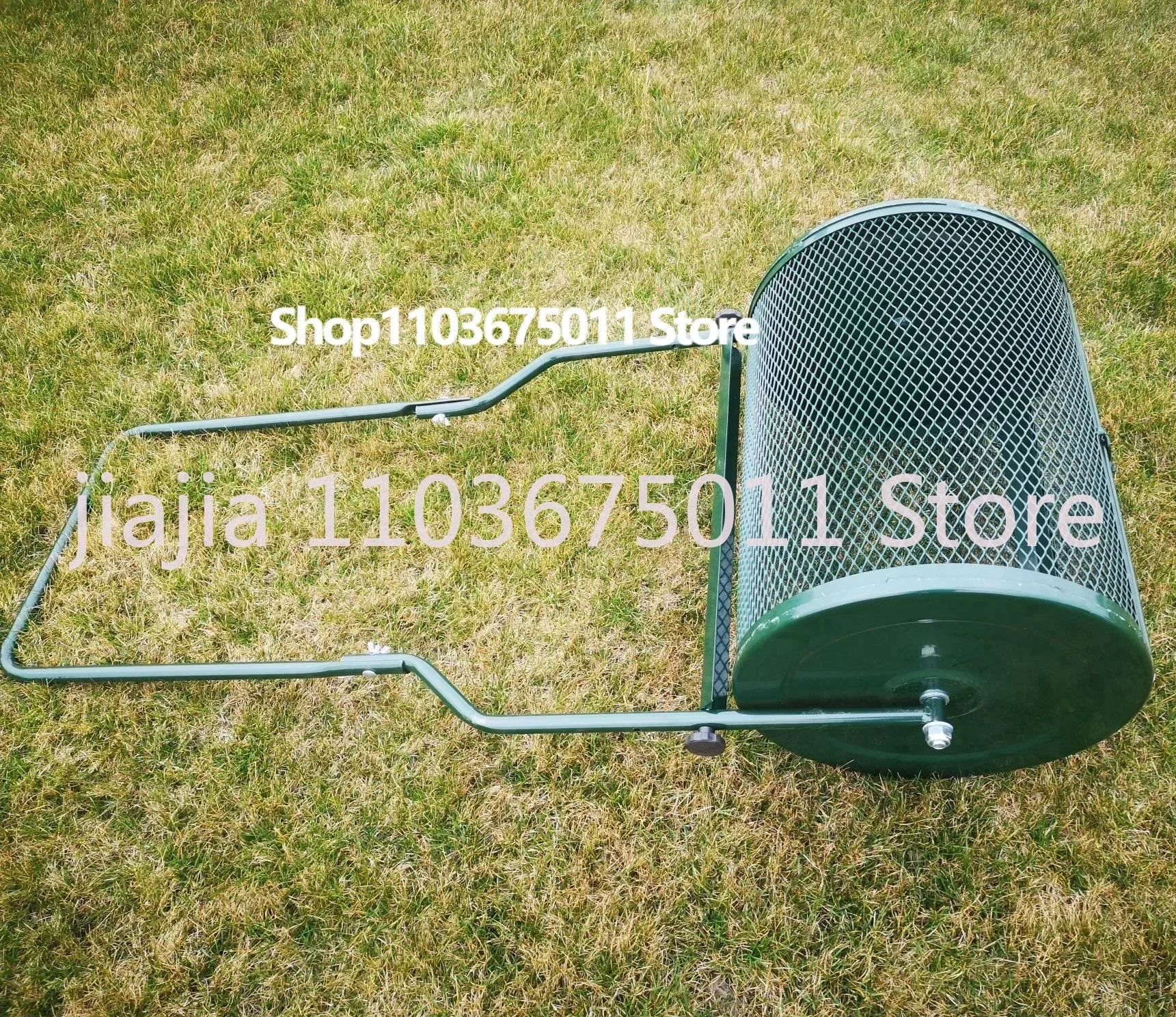 Spreader Roller Peat Moss Spreader For Planting, Seeding, Durable Lightweight Metal Mesh Spreader For Lawn