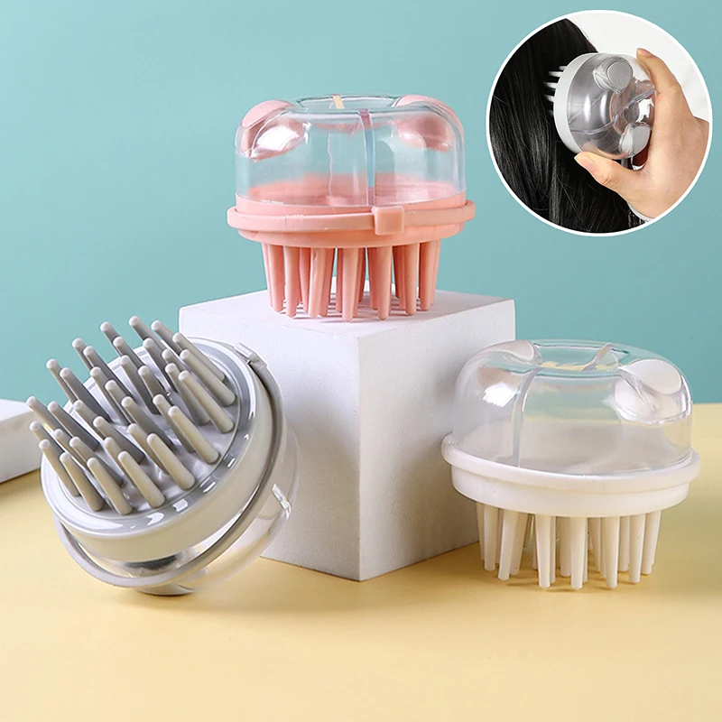 

Shampoo Brush Head Massage Brush Head Scratching Artifact Ladies Scalp Shampoo Comb Silicone Shampoo Comb