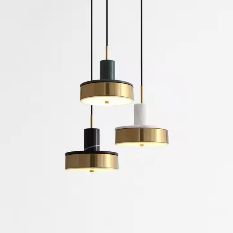 Light Emitting Diode Simple Chandelier Cafe Shop Chandelier Nordic Designer Marble Chandelier Home Decoration Living Room