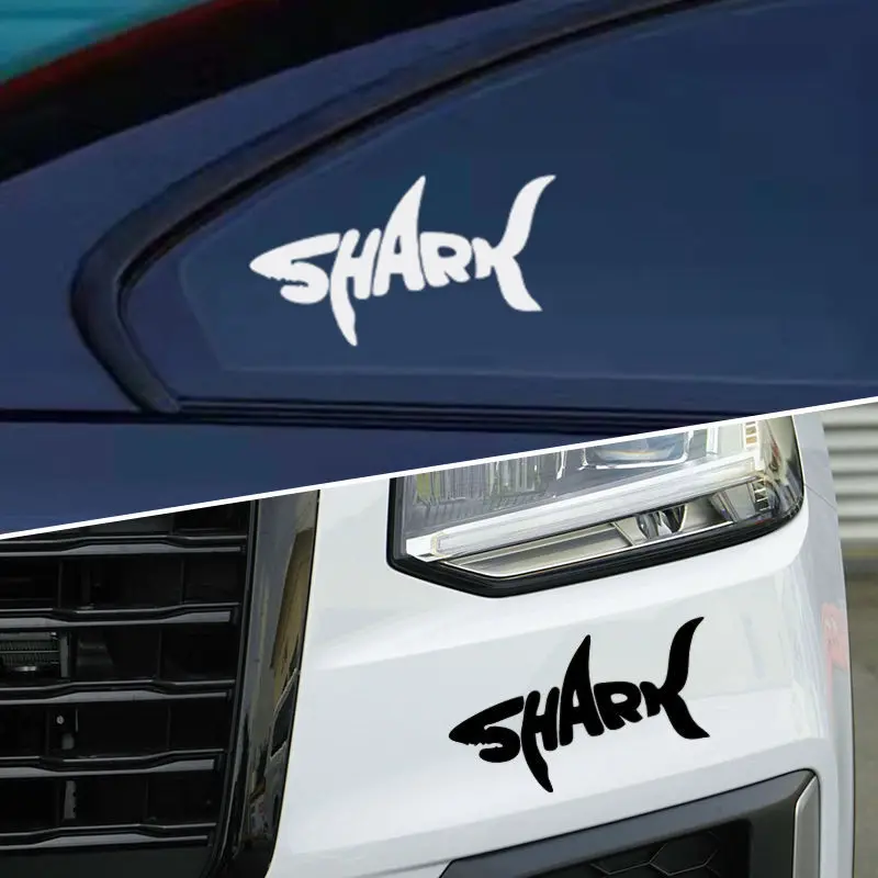 1 قطعة لملصقات دراجة القرش كول قناع شعار الإبداعية شارات الفينيل موتوكروس خزان الوقود الجسم ديكور دراجة نارية خوذة ملصقات #4
