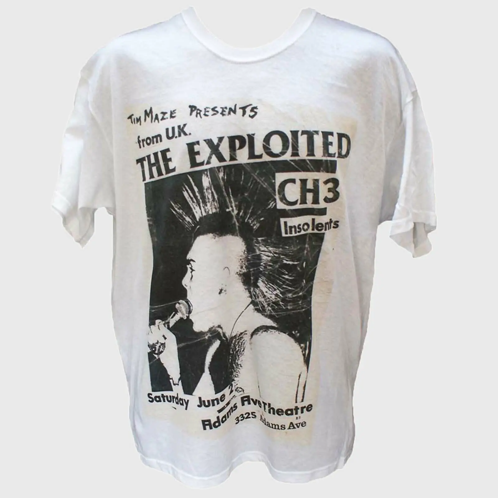 The Exploited Hardcore Punk Rock Short Sve White Unisex T-shirt S-3XL