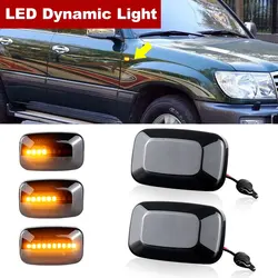 For Toyota Landcruiser Land cruiser 70 80 100 Series 1998-2007 LED Side Marker Lights Dynamic Turn Signal Lamp Indicator