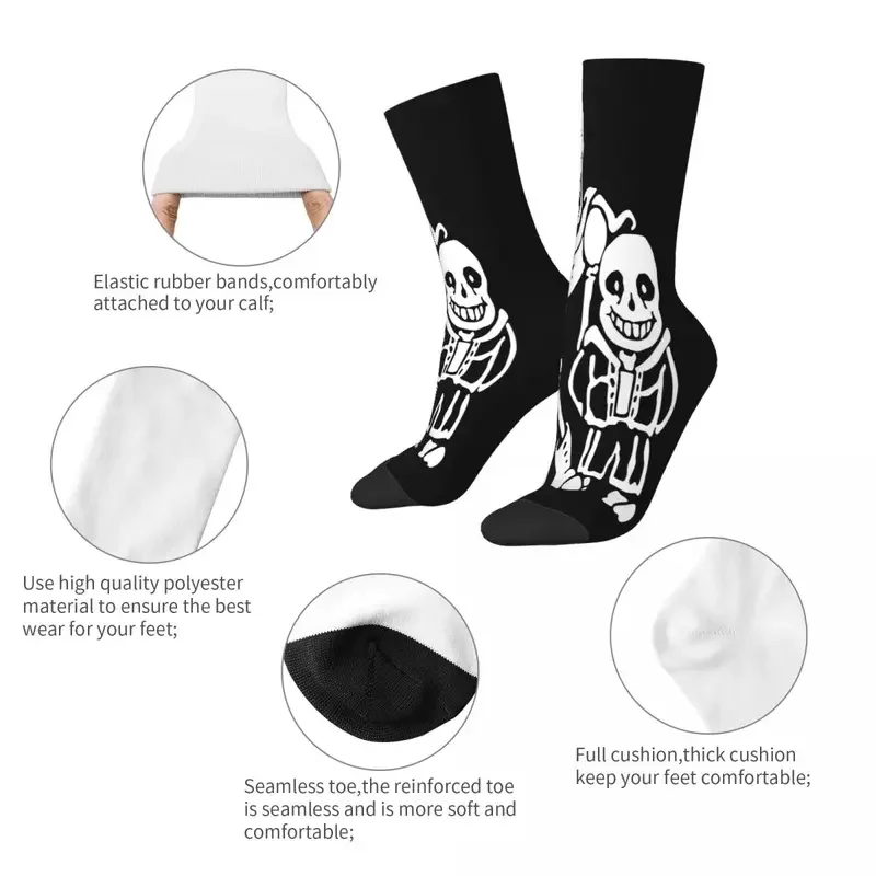 Chaussettes Undertale Frisk Flowey pour hommes et femmes, bas Harajuku pour enfants, Toriel sans Papyrus, Y2K, hiver, nouveau