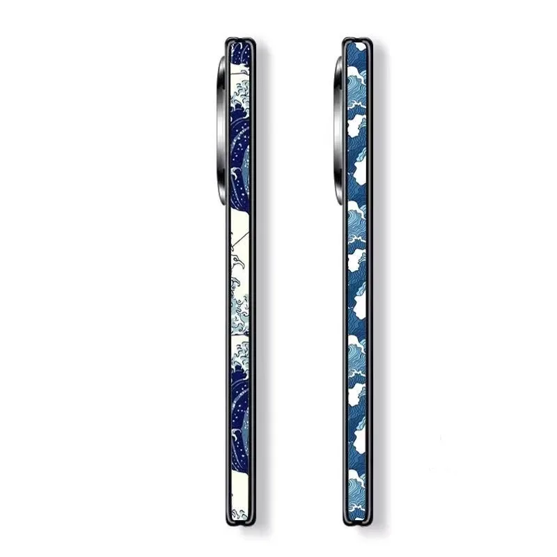 Bisagra de Color esmerilado para la piel de VIVO X Fold2 X Fold3, Protector de bisagra lateral, cubierta de película adhesiva de envoltura 3M, 2 piezas