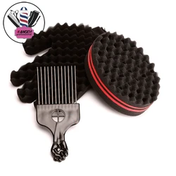 Spazzola per capelli in spugna professionale Spazzole per capelli twist magiche a doppia faccia Treccia per capelli Pettine arricciacapelli Strumenti per lo styling per parrucchieri Accessori