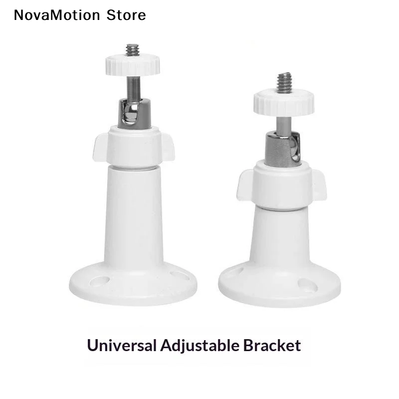 [NM]Durable White Security Camera Mount Bracket 360 Degree Adjustable Swivel For Indoor Outdoor Home Surveillance Use[NM]
