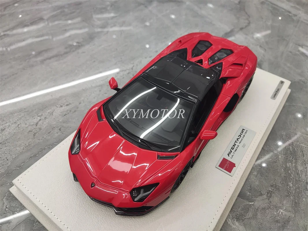 Makeup 1/18 For Lamborghini Aventador LP780-4 UItimae Resin Diecast Model Car Blue/White/Gold/Red/Gray Gifts Display Collection