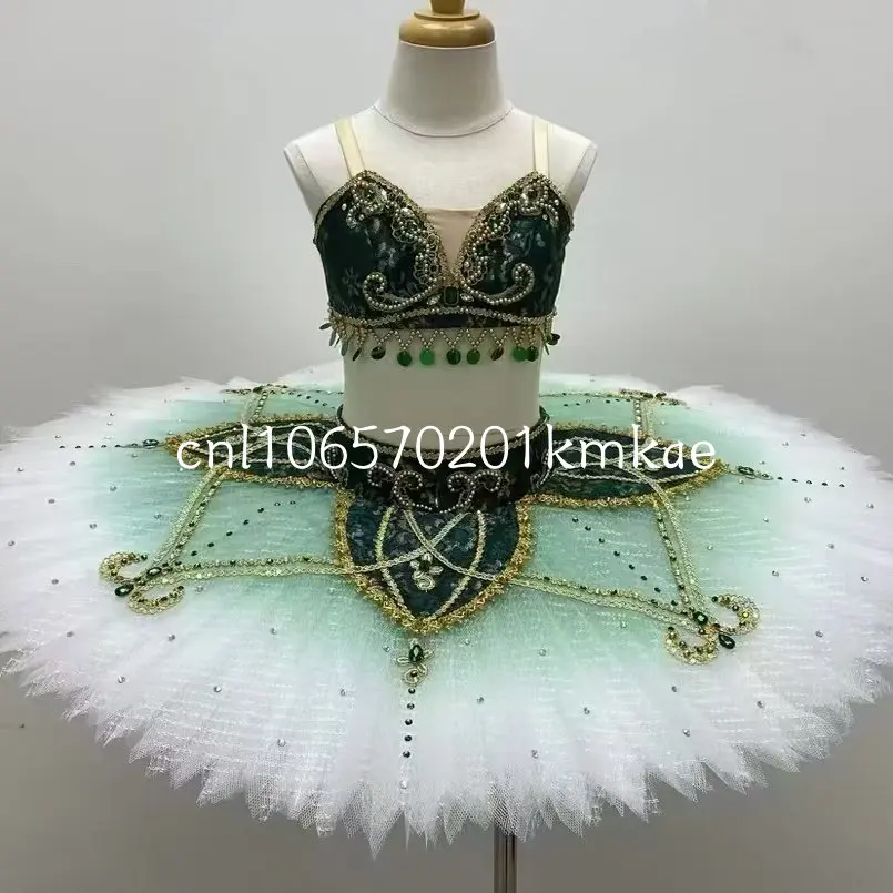 Esmeralda Black Swan Long Skirt Dance Costume Adult Customized Female Paquita Ballet Performance Variation