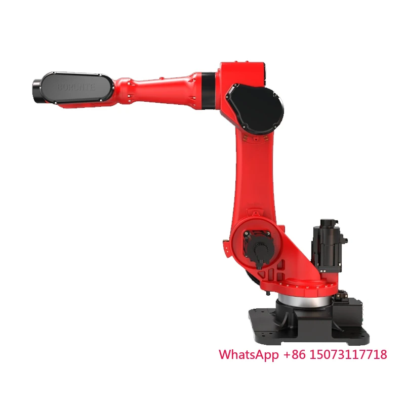 BRTIRUS2550A ذراع روبوت مفصلي ذو 6 محاور 2500 مم أقصى قدرة تحميل 50 كجم لتراص محرك علبة التروس PLC