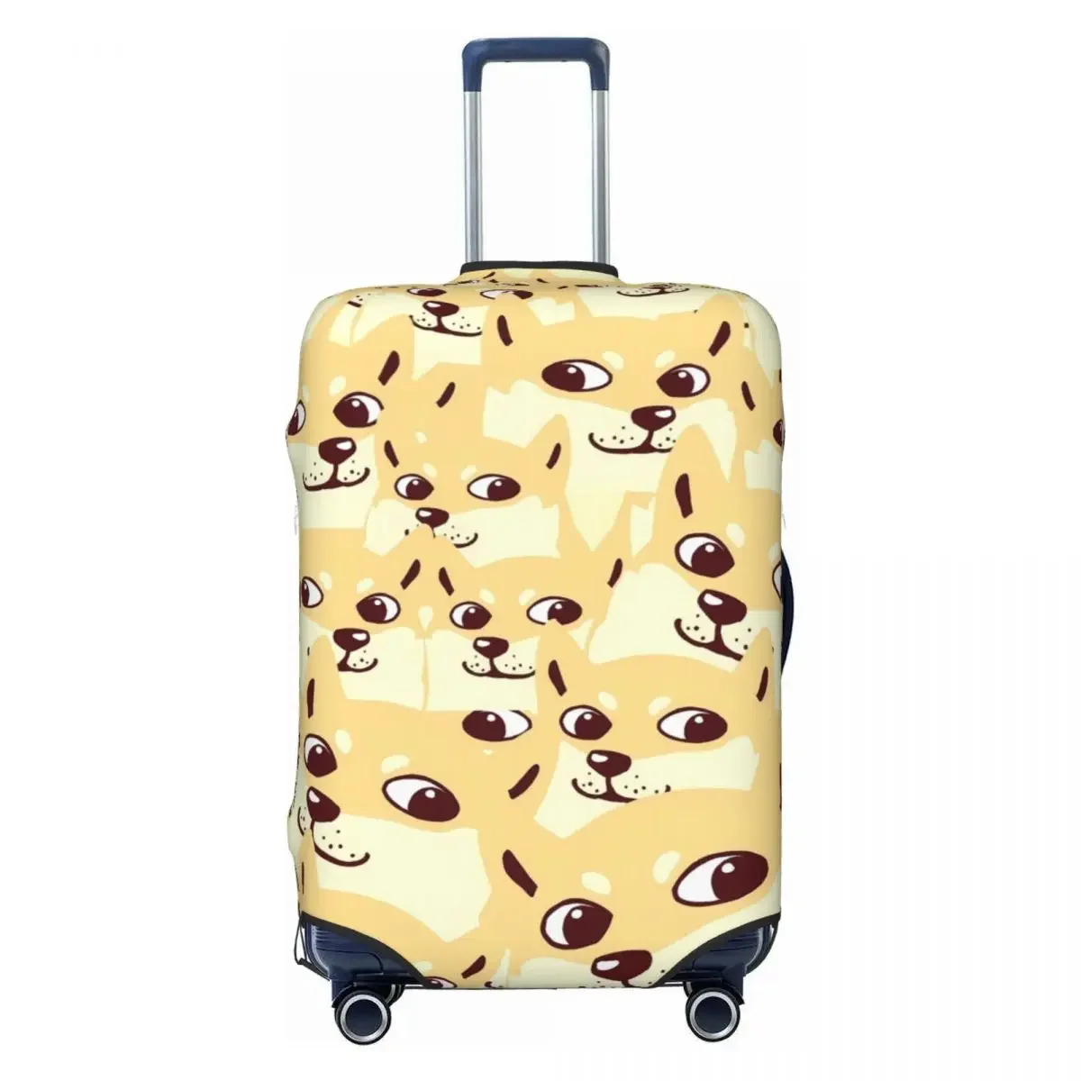 Funny Dog Expression Suitcase Cover Animal Cartoon Vacation Cruise Trip Fun Luggage Accesories Protection Christmas