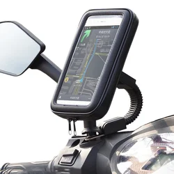 Bicycle Motorcycle Phone Holder Waterproof Case Bike Phone Bag for iPhone Samsung Xiaomi Mobile Stand Support Scooter Cover