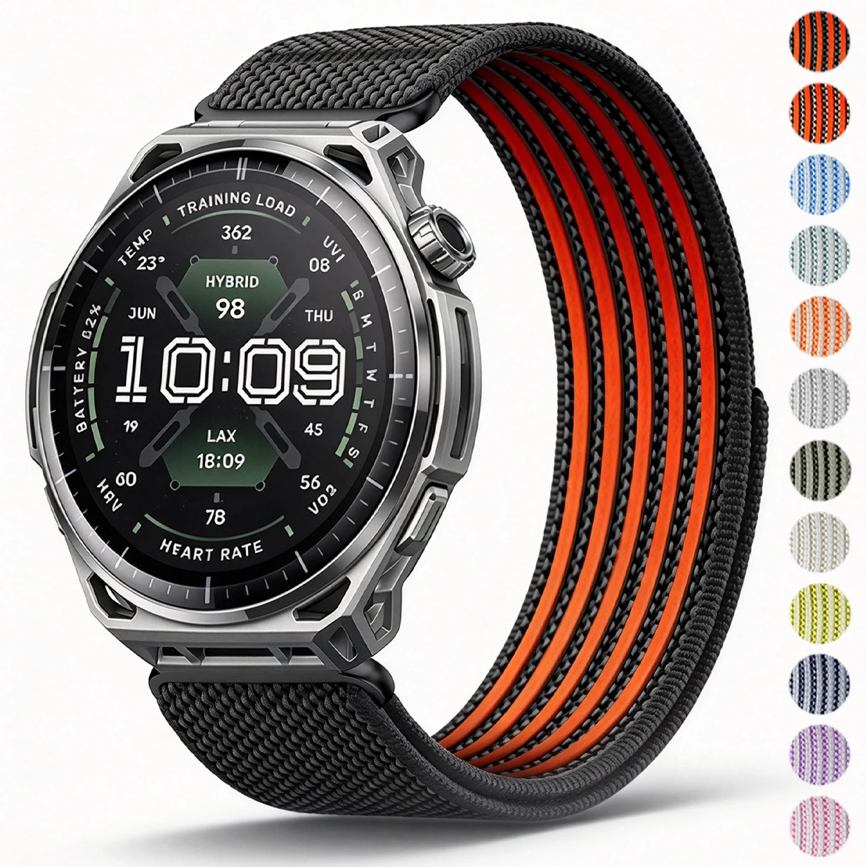 20mm 22mm Nylon Strap For Amazfit Balance 3 2/Active 2 3 Max Band For Amazfit Bip Max 6 5/GTR 4 3 2/T-Rex 3 Pro 44/48mm Bracelet