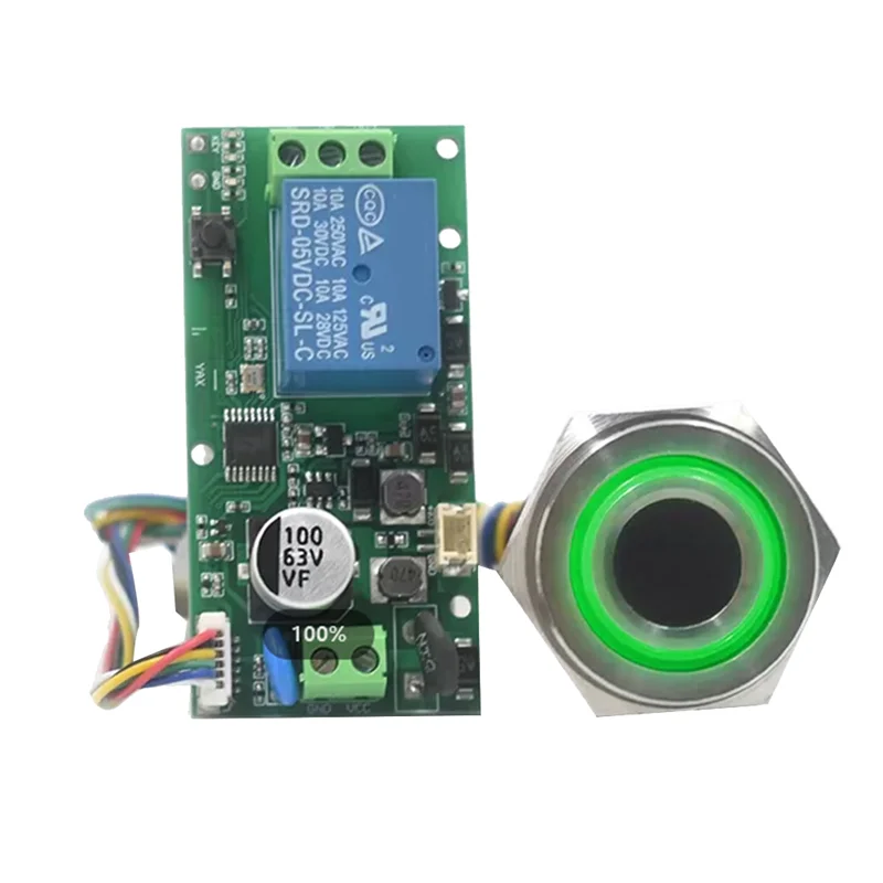 -MEOF Scheda di accesso incorporata 50PCS Finger 5V-24V Alimentatore Scheda di controllo dito Supporto per il controllo del telefono