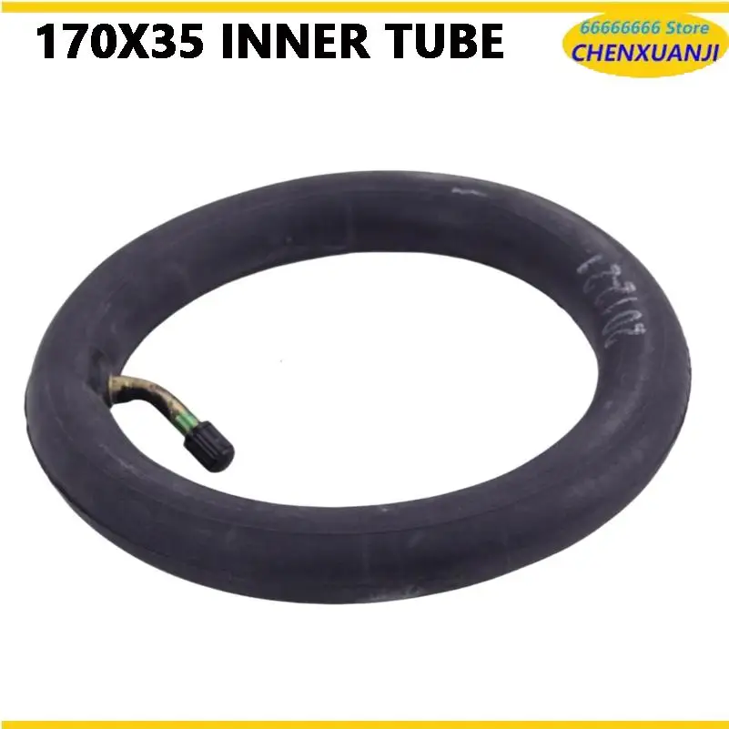 Replacement 170x35 Inner Tube, 8-Inch Thickened Bent Mouth for Scooter Tire Liner