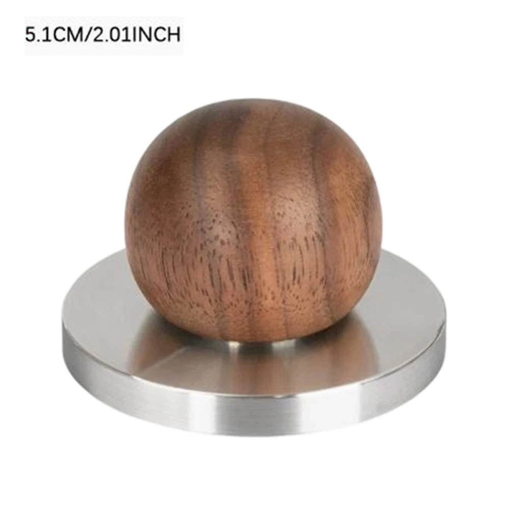 Espresso Tamper Constructed from Sustainably Sourced Walnut Wood and Stainless Steel for Daily Brewing Performance