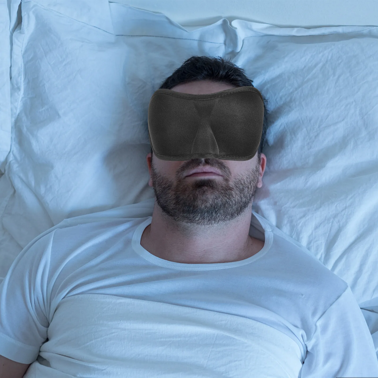 3Pcs 3D Eye Mask Lightproof Sleeping Mask for Women Men Travel Hotel Nap Adjustable Elastic Band Breathable Comfortable Sleep