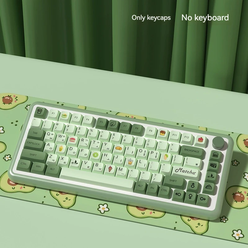 Xda Profile English Keycaps Simple Color Xda Pbt Sublimation Keycaps For Mx Switch Mechanical Keyboard Iso Enter For E-Sports