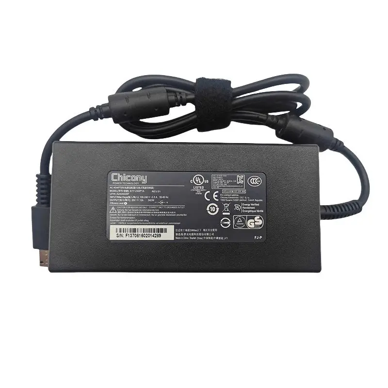 

Replacement Chicony 20V 12A 240W A20-240P2A Power Supply AC Adapter For MSI GE66 GE76 GE77 Vector GP76 WE76 Stealth GS77 Charger
