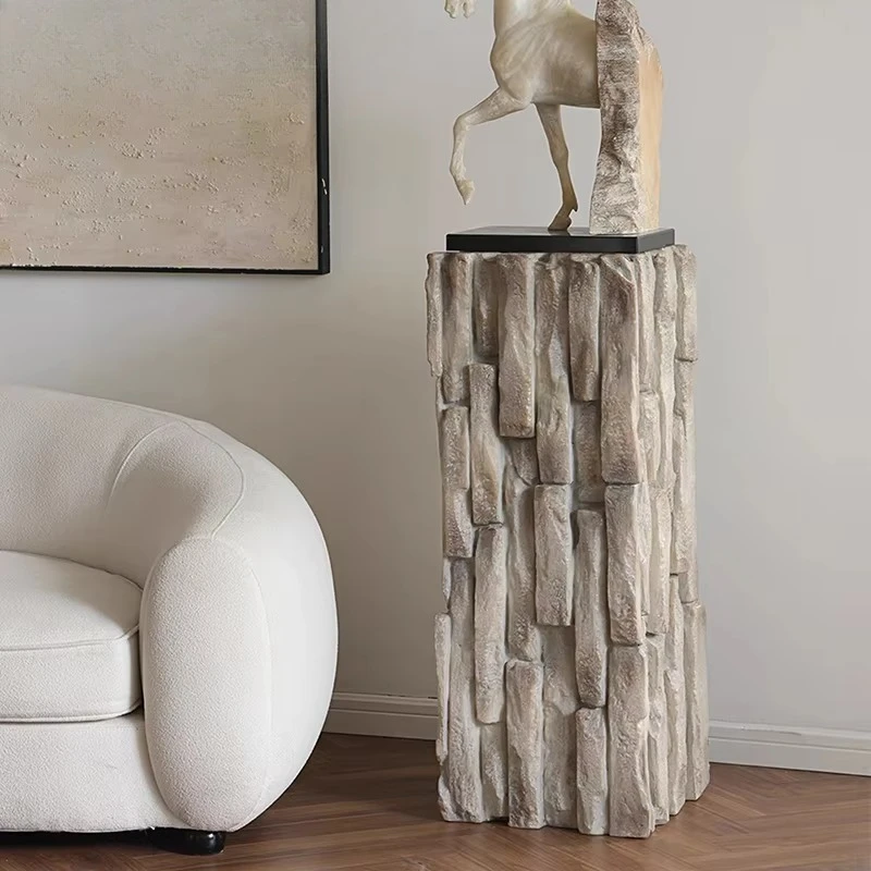 

Simple living room decoration plastic sculpture display stand resin column home decoration base