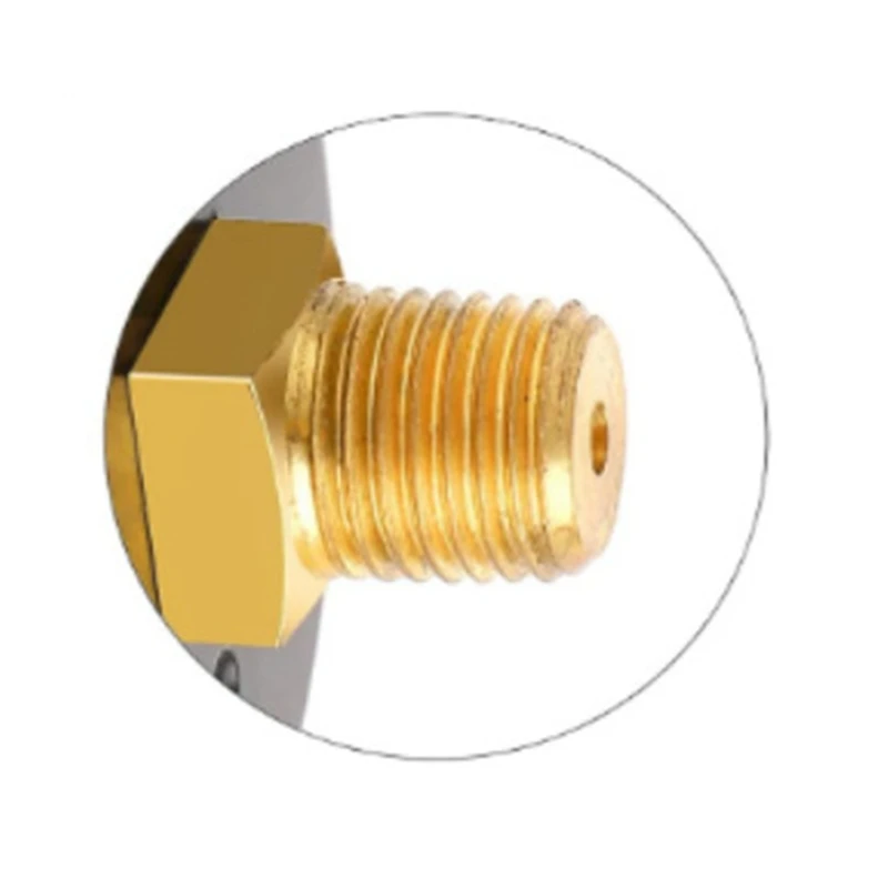 ECX2712B1 مقياس ضغط مرشح حمام السباحة مؤشر قابل للتعديل 0.6MPA 6Bar مقياس 1/4 "NPT
