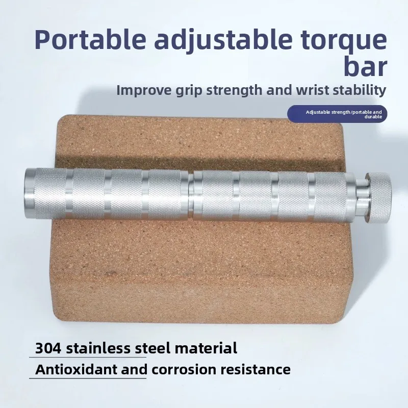 Stainless Steel Torque Rod Forearm Rotary Grip Professional Arm Force Twist Forearm Wrist Strength Wrist Rod
