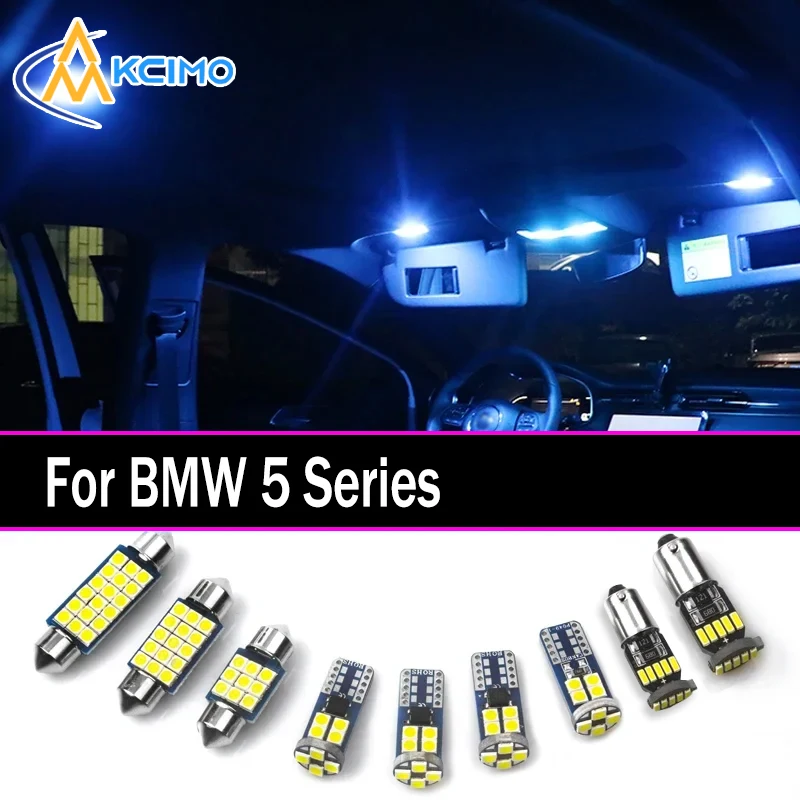 

Kcimo LED For BMW 5 Series F10 Premium Bright LED Interior Dome Map Trunk Light Kit Car Led Lamps Canbus Car LED